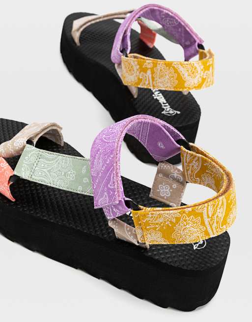 Stradivarius - Sportieve bandana-sandalen in multi , 4 van 4