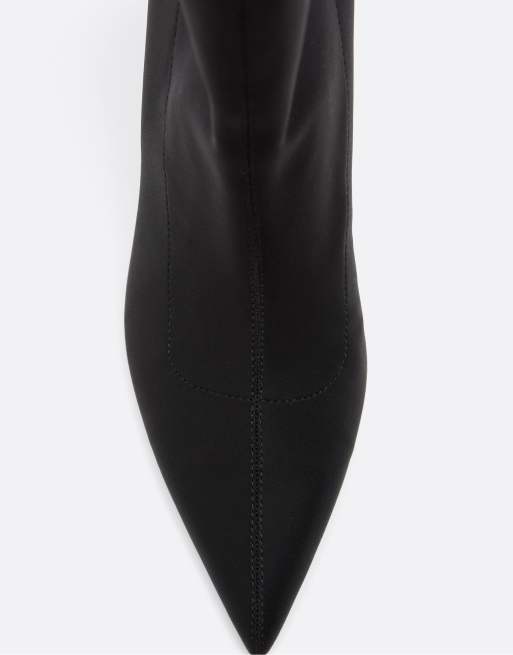 Stradivarius stivaletti con tacco a spillo neri, 4 di 6