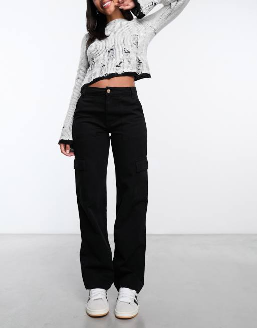 Women's black store baggy cargo pants