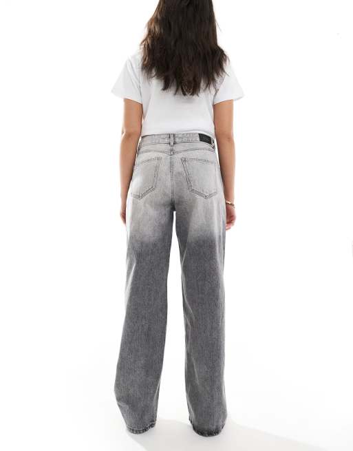 Stradivarius STR baggy jeans in light gray wash