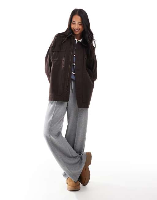 Stradivarius STR barn jacket in brown