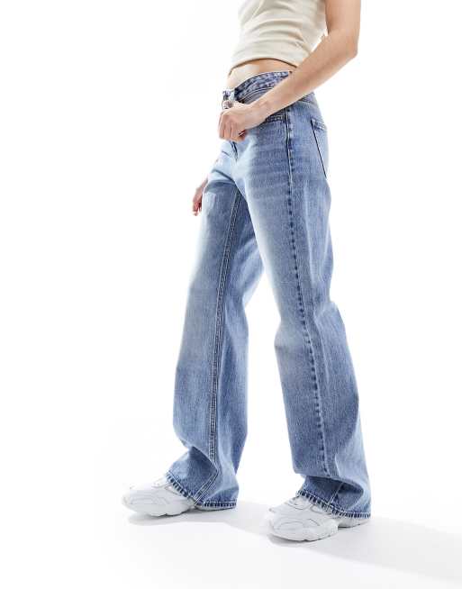 Stradivarius - STR - Blå jeans med lige ben, 5 af 5