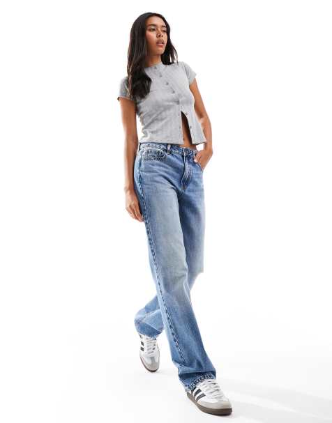 Stradivarius - STR - Blå jeans med lige ben - view 1
