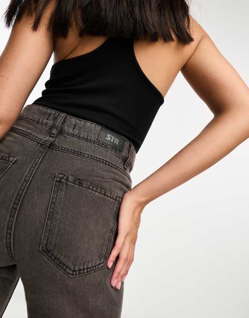 Stradivarius – STR – Blekbruna jeans med raka ben , 3 av 5