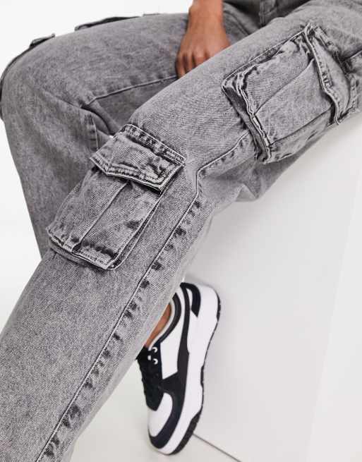 Grey Acid Razor Jeans