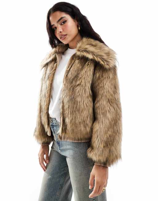 Asos fur jacket best sale