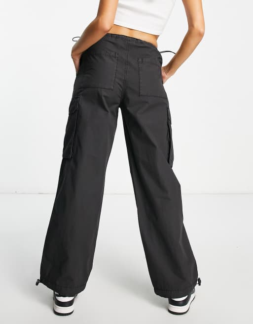 【SATIIIZ】Nerol Parachute cargo pants Cargo-style parachute pants - petrol | s.Oliver