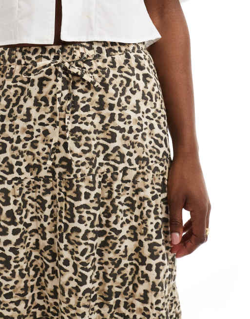 Jupe longue leopard stradivarius sale