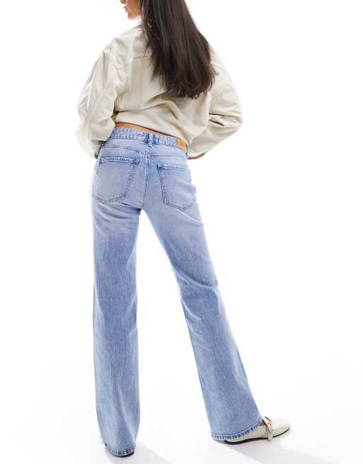 Stradivarius – STR – Ljusblå, raka jeans med stretch, 2 av 5