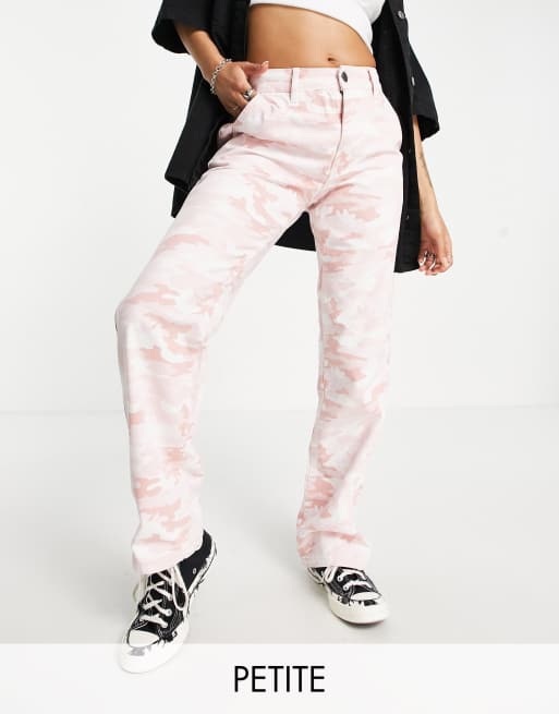 Slim Cargo Pants, Pink