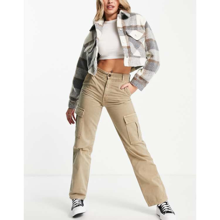 Straight cargo pants store womens