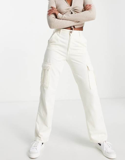 Straight Leg Cargo Pants - Cargo White – Molgoa Int