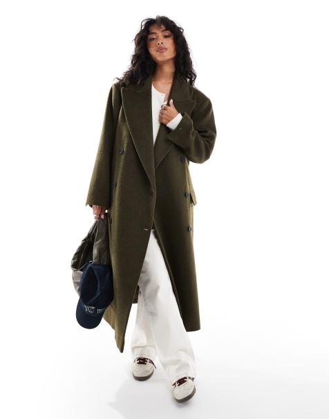 Stradivarius – STR – Super-Oversize-Mantel in Khaki - view 1