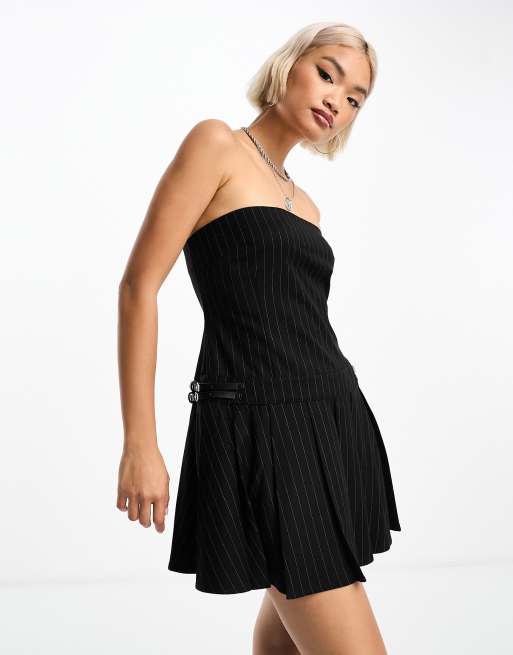 Tailored Strapless Mini Dress