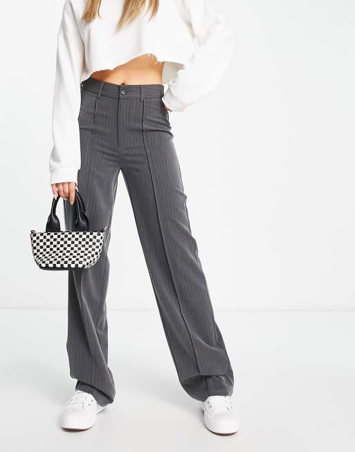 Seam Detail Tailored Wide Leg Pants