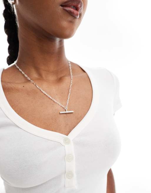 Stradivarius - STR - Top met geknoopte voorkant in wit, 3 van 4