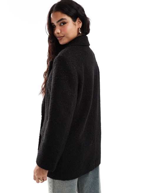 Stradivarius STR Veste oversize en imitation peau de mouton