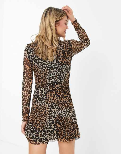 Leopard print hotsell string dress