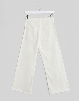stradivarius white jeans