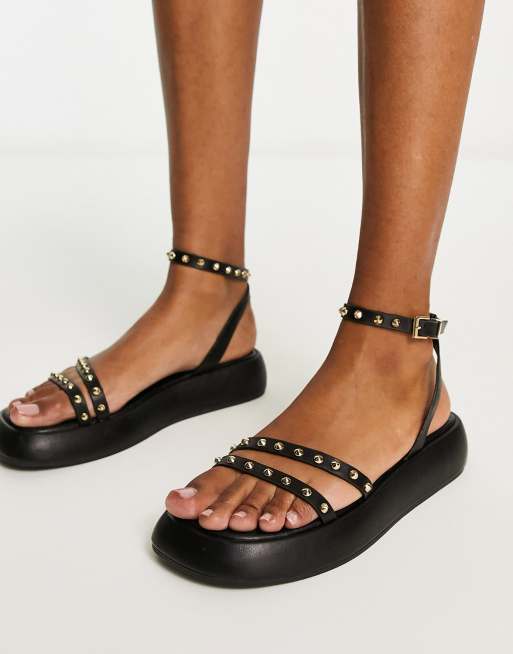 Black flatform sandals asos hot sale