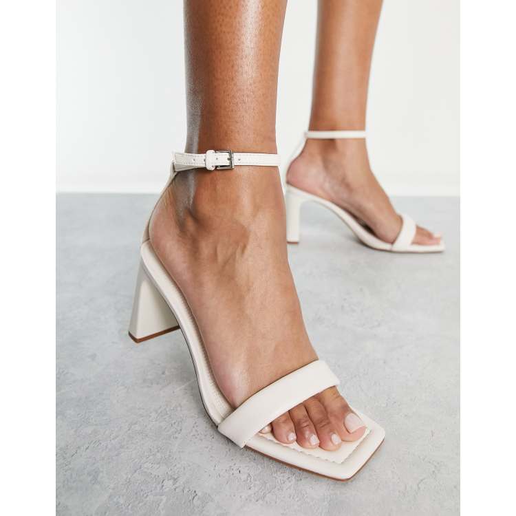 White hotsell wrap heels