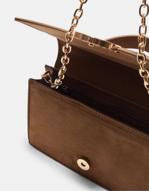 Stradivarius - Stugge mini crossbody tas in beige, 2 van 3