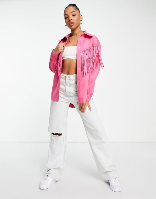 Pink deals tassel jacket