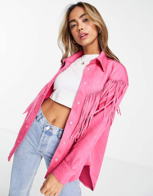 Asos fringe jacket hotsell