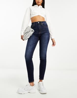 Stradivarius super high on sale waist skinny jeans