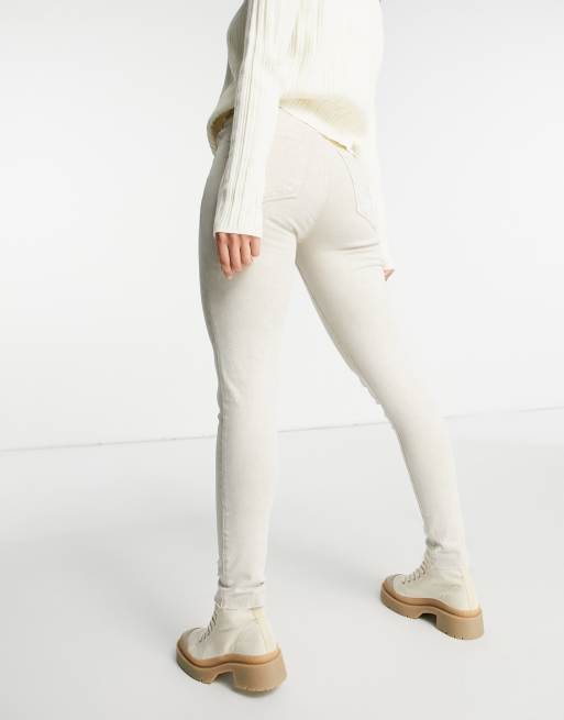 Stone coloured skinny hot sale jeans