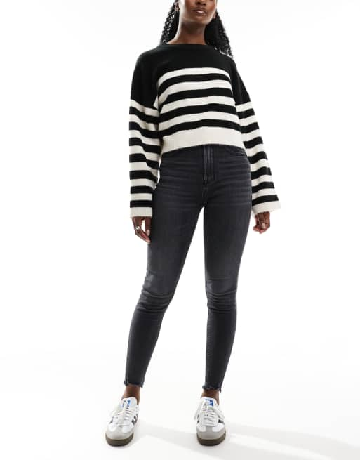 Super high rise black skinny jeans deals