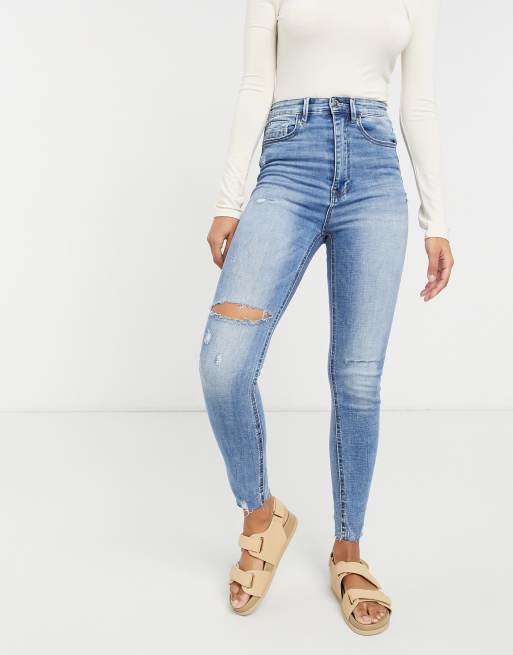 Skinny super high waist jeans