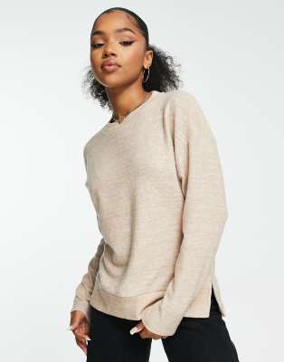 Stradivarius super soft jumper in beige - ASOS Price Checker