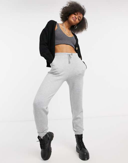 Stradivarius supersoft jogger in grey | ASOS