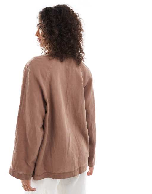 Stradivarius - Surchemise - Marron, 4 de 4