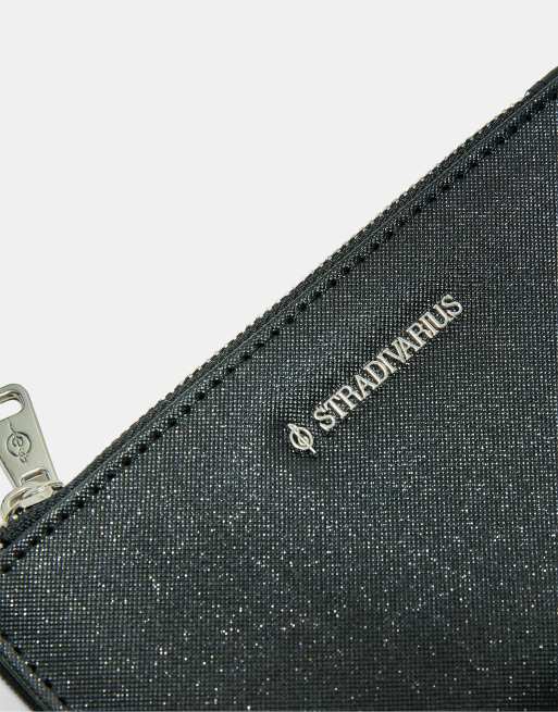 Stradivarius – Svart, enkel plånbok med dragkedja, 3 av 4