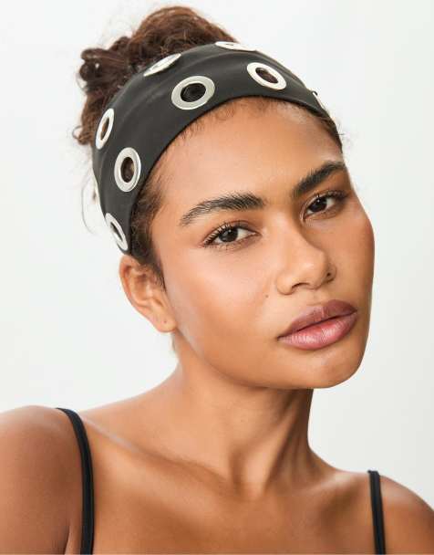 Stradivarius – Svart hårband med öljetter - view 1