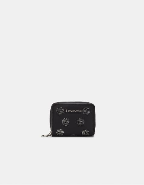 Stradivarius – Svart, skimrande plånbok med rektangulär design - view 1