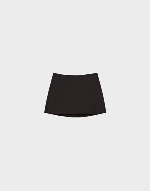 Stradivarius – Svart skort med sidoslits, 6 av 7