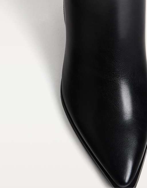 Stradivarius – Svarta boots med höga klackar, 4 av 5