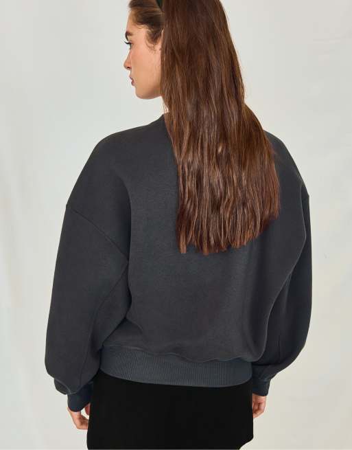 Stradivarius sweat-shirt basique gris foncé, 3 de 7
