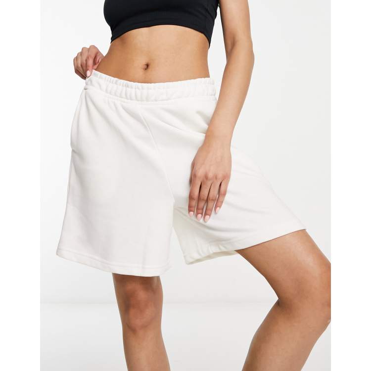 Knee length sale sweat shorts womens