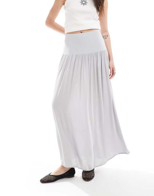 Stradivarius – Szara spódnica maxi, 2 z 5