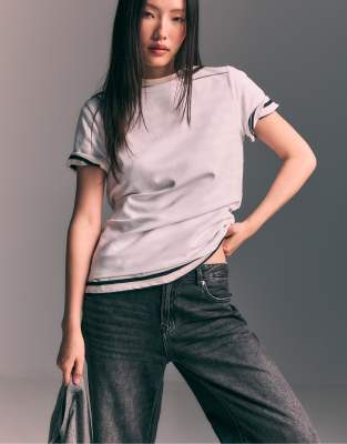 T-shirt basique doux coupe classique - Blanc L