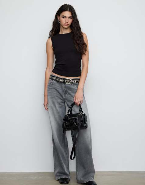 Stradivarius - T-shirt basique sans manches - Noir - view 1