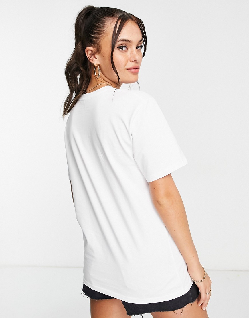 T-shirt bianca con grafica vintage-Bianco - Stradivarius T-shirt donna  - immagine2