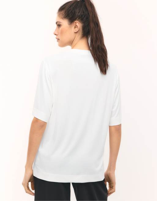 Stradivarius - T-shirt oversize doux au toucher - Écru, 3 de 4