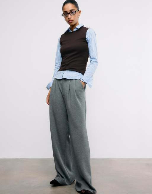 Stradivarius - T-shirt senza maniche basic marrone, 2 di 4