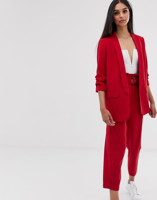 Blazer rouge stradivarius new arrivals