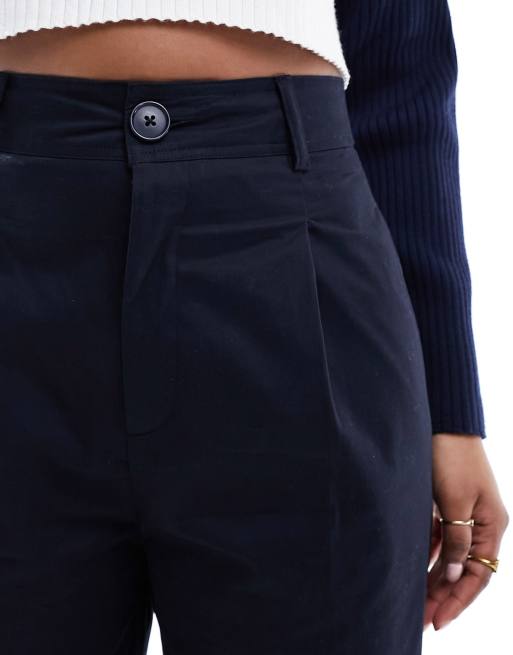 Stradivarius tailored micro skort in navy